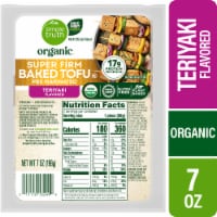 Simple Truth Organic® Super Firm Teriyaki Flavored Pre-Marinated Baked Tofu Perspective: Main