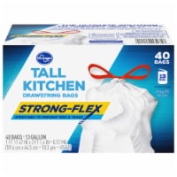 Kroger® Strong-Flex Unscented Tall Kitchen 13 Gallon Drawstring Bags