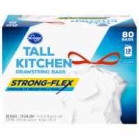 Kroger® Strong-Flex Unscented Tall Kitchen 13 Gallon Drawstring Bags