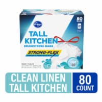 Kroger® Clean Linen Scent Strong-Flex Tall Kitchen 13 Gallon Drawstring Bags