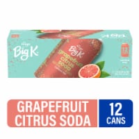 Big K® Grapefruit Citrus Caffeine Free Soda Cans Perspective: Main
