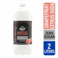 Big K® Grapefruit Citrus Zero Sugar Caffeine Free Soda Bottle Perspective: Main