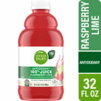 Simple Truth® Antioxidant Raspberry Lime 100% Juice Bottle Perspective: Main