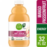 Simple Truth® Energy Mango Passionfruit 100% Juice Bottle Perspective: Main