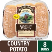 Western Hearth® Country Potato Hot Dog Buns Perspective: Main