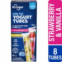 Kroger® Strawberry & Vanilla Kids Low Fat Yogurt Tubes Perspective: Main