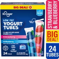 Kroger® Strawberry and Blueberry Low Fat Yogurt Tubes BIG DEAL! Perspective: Main