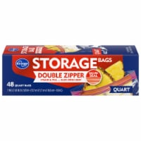 Kroger® Double Zipper Reclosable Quart Storage Bags