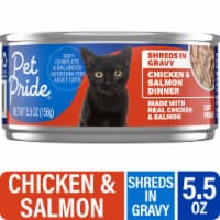 Pet Pride® Adult Wet Cat Food Chicken & Salmon Dinner in Gravy Shreds Perspective: Main