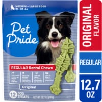 Pet Pride® Medium Large Dental Chews Dog Treats Original Perspective: Main