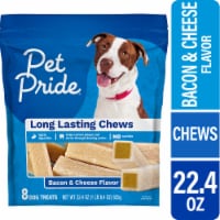 Pet Pride® Long Lasting Chews Dog Treats Bacon & Cheese Flavor Perspective: Main