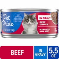Pet Pride® Adult Wet Cat Food Beef Dinner in Gravy Perspective: Main