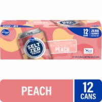Kroger® Peach Seltzer Water Cans Perspective: Main