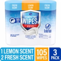 Kroger® Fresh Scent & Lemon Scent Disinfecting Wipes Multipack Perspective: Main