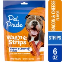 Pet Pride® Wag'n Strips Dog Treats Bacon & Cheese Flavor Perspective: Main