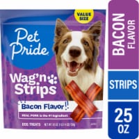 Pet Pride® Wag'n Strips Dog Treats Bacon Flavor Value Size Perspective: Main