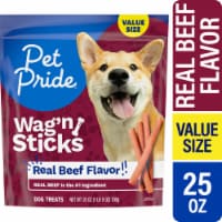 Pet Pride® Wag'n Sticks Dog Treats Real Beef Flavor Perspective: Main