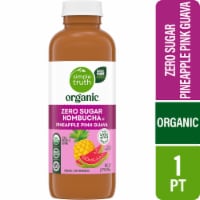 Simple Truth Organic® Zero Sugar Pineapple Pink Guava Kombucha Perspective: Main