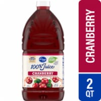 Kroger® 100% Juice Cranberry Juice Bottle Perspective: Main