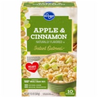 Kroger® Naturally Flavored Apple & Cinnamon Instant Oatmeal Perspective: Main