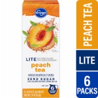 Kroger® Lite Zero Sugar Peach Tea Instant Drink Mix Packets Perspective: Main