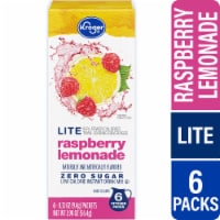 Kroger® Lite Zero Sugar Raspberry Lemonade Instant Drink Mix Packets Perspective: Main