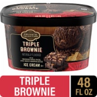 Private Selection® Triple Brownie Ice Cream Tub Perspective: Main
