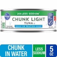 Kroger® Less Sodium Chunk Light Tuna in Water Perspective: Main