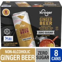 Kroger® Zero Sugar Non Alcoholic Ginger Beer Cans Perspective: Main