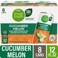 Simple Truth® Cucumber Melon Sparkling Seltzer Water Cans Perspective: Main