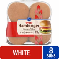 Kroger® White Hamburger Buns Perspective: Main