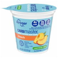 Kroger® CARBmaster® Peach Lactose Free Lowfat Yogurt Cup Perspective: Main