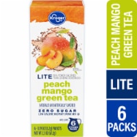 Kroger® Zero Sugar Peach Mango Green Tea Drink Mix Packets Perspective: Main