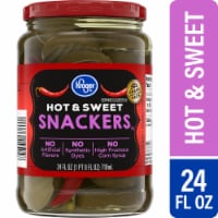 Kroger® Hot & Sweet Snackers Pickles Perspective: Main