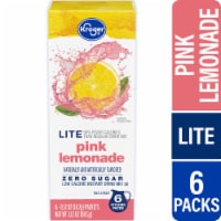Kroger® Lite Zero Sugar Pink Lemonade Instant Drink Mix Packets Perspective: Main