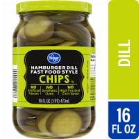 Kroger® Hamburger Dill Fast Food Style Chips Pickles Perspective: Main