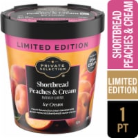 Private Selection® Shortbread Peaches & Cream Ice Cream Pint Perspective: Main