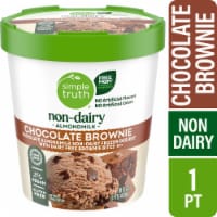 Simple Truth® Dairy Free Almondmilk Chocolate Brownie Frozen Dessert Pint Perspective: Main