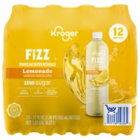 Kroger® Fizz Zero Sugar Lemonade Sparkling Water Perspective: Main