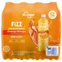 Kroger® Fizz Zero Sugar Orange Mango Sparkling Water Perspective: Main