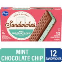 Kroger® Mint Chocolate Chip Ice Cream Sandwiches Perspective: Main