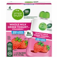 Simple Truth® Strawberry Whole Milk Greek Yogurt Pouches Perspective: Main