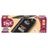 Kroger® Big K® Dr. K & Cream Soda Zero Sugar Cans Perspective: Main