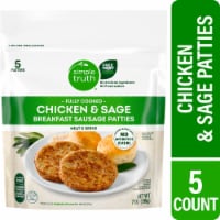 Simple Truth® Fully Cooked Chicken and Sage Breakfast Sausage Patties Perspective: Main