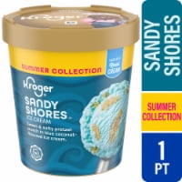 Kroger® Summer Collection Sandy Shore Pretzel Crunch Coconut Ice Cream Pint Perspective: Main