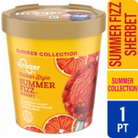 Kroger® Summer Collection Italian Style Summer Fizz Blood Orange Sherbet Pint Perspective: Main