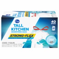 Kroger® 13 Gallon Strong Flex Tall Drawstring Kitchen Bags Clean Linen Scent Perspective: Main