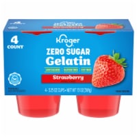 Kroger Zero Sugar Strawberry Gelatin Snack Multipack Perspective: Main