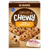 Kroger® Caramel & Chocolate Chip Chewy Granola Bars Perspective: Main