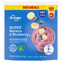Kroger® No Sugar Added Sliced Banana and Blueberry Smoothie BIG DEAL! Perspective: Main